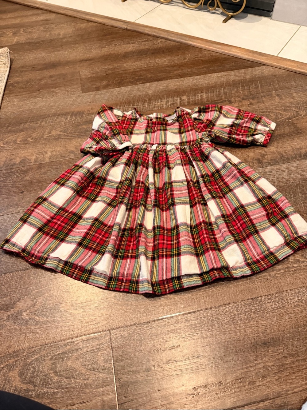 Hanna Andersson Red and White Plaid Holiday Dress